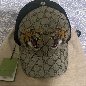 Authentic Gucci cap, worn a few times .